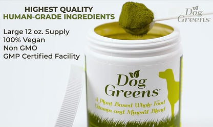 Superfood Rich in Antioxidants, Multivitamins, Minerals, Prebiotics, Skin & Immune Health - Excellent for Seniors, Active Dogs & Puppies