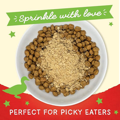 Stella & Chewy's Freeze-Dried Raw Marie's Magical Dinner Dust – Protein Rich, Grain Free Dog & Puppy Food Topper – Duck Duck Goose Recipe – 7 Oz Bag