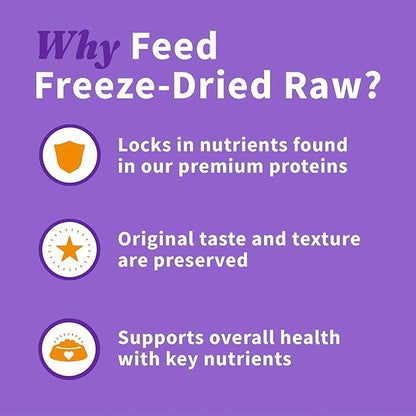 Halo Meal Bites Freeze Dried Raw Dog Food, Beef Recipe, Real Meat Dog Food Bag, Adult Recipe, 14-OZ Bag