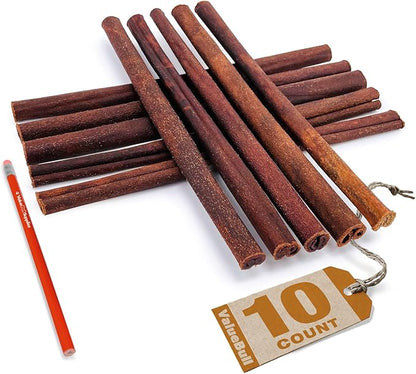 ValueBull Collagen Sticks, Beef Dog Chews, Thick 12 Inch, 10 Count - Natural & Safe, Single Ingredient, Rawhide-Free, Long Lasting, Healthy for Hips, Joints, Skin & Coat