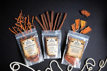 Sweet Potato Slices For Dogs - Half Slices, 5 lbs - Single Ingredient Grain Free Dog Treats, Best High Anti-Oxidant Healthy 100% Natural Thick Cut Dried Sweet Potato Dog Treats, No Added Preservatives