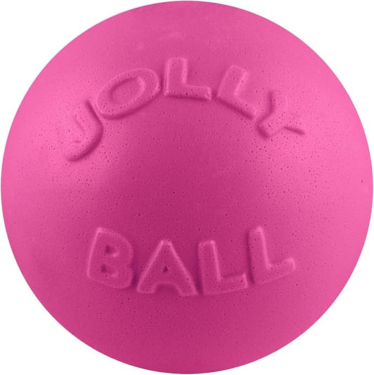 Jolly Pets Bounce-n-Play Dog Toy Ball, 8 Inches, Pink, All Breed Sizes