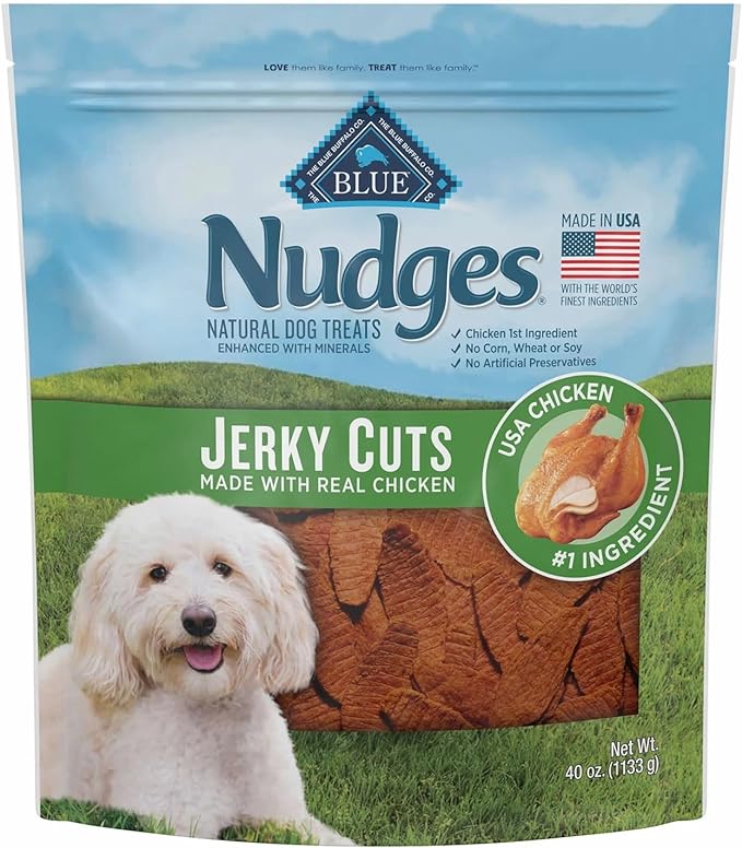 Blue Buffalo Nudges Jerky Cuts Natural Dog Treats - Chicken, 40 oz.