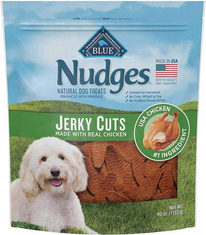 Blue Buffalo Nudges Jerky Cuts Natural Dog Treats - Chicken, 40 oz.
