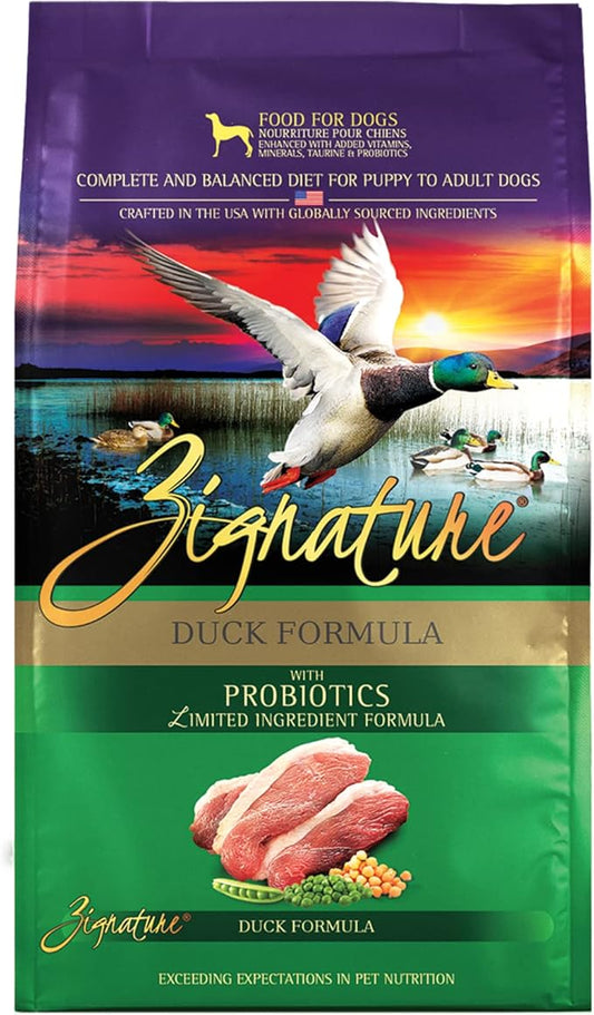 Zignature Duck Limited Ingredient Formula Dry Dog Food 4lb