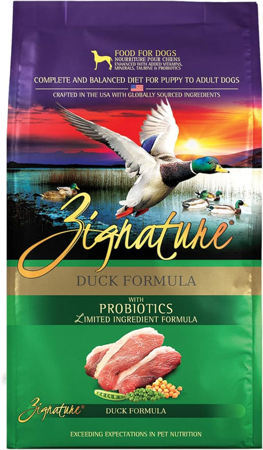 Zignature Duck Limited Ingredient Formula Dry Dog Food 12.5lb