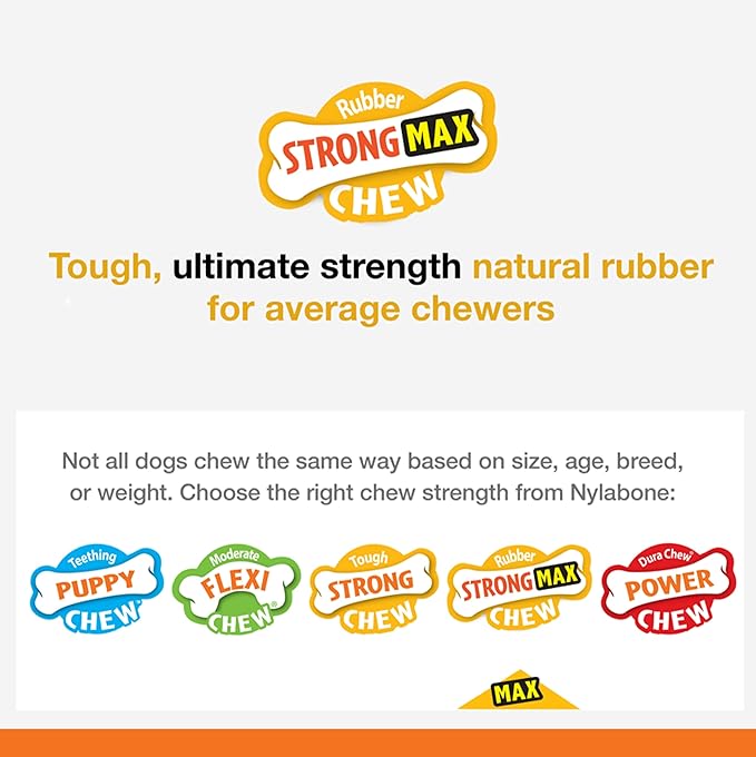 Nylabone Strong Max Chew Cone Stuffable Chew Toy for Dogs, Beef Flavored Fillable Treat Toy, Large/Giant - Up to 50 lbs. (1 Count)