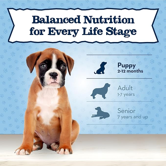 Blue Buffalo Baby BLUE Healthy Growth Formula Grain Free High Protein, Natural Puppy Wet Dog Food, Turkey and Potato Recipe 12.5-oz Cans (Pack of 12)