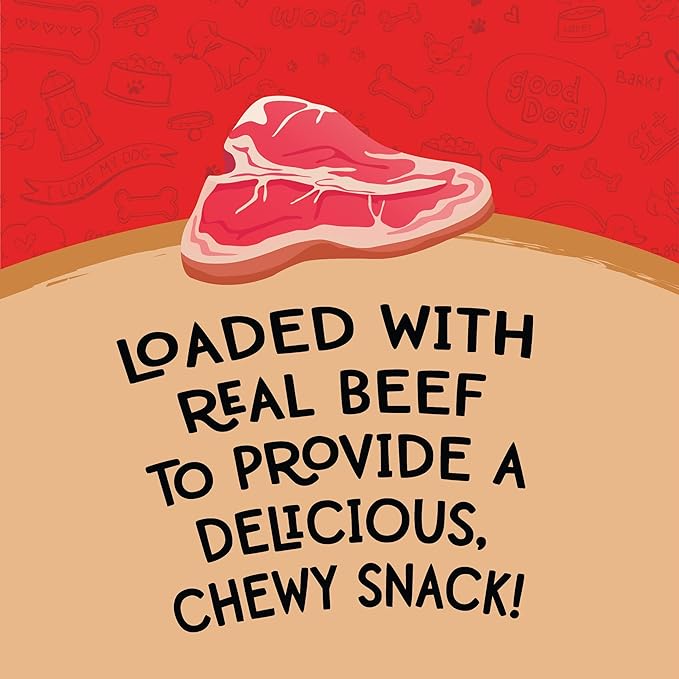 Mini Dogs Beef & Cheese Flavor Soft & Chewy Dog Treats, 25-oz.
