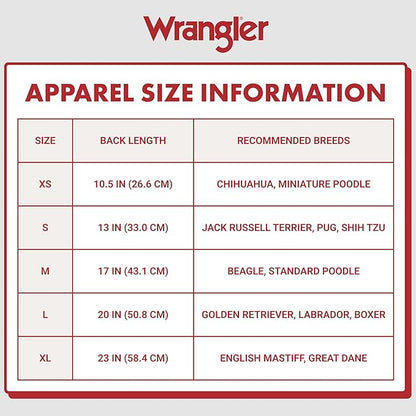Wrangler Dog Hoodie – Fleece Dog Sweater with Leash Hole, Cold Winter Dog Sweatshirt for Small Medium & Large Size Dogs, Premium Dog Clothes, Fall Dog Sweaters Pullover Hoodie, Cozy Warm Dog Outfit