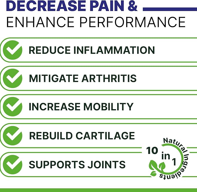 ADVANCED Hemp Hip & Joint Supplement for Dogs - Glucosamine for Dogs - Dog Joint Pain Relief Treats - Chondroitin Turmeric MSM Hemp Oil - Hemp Treats for Joint Health - Senior Mobility Support Chew
