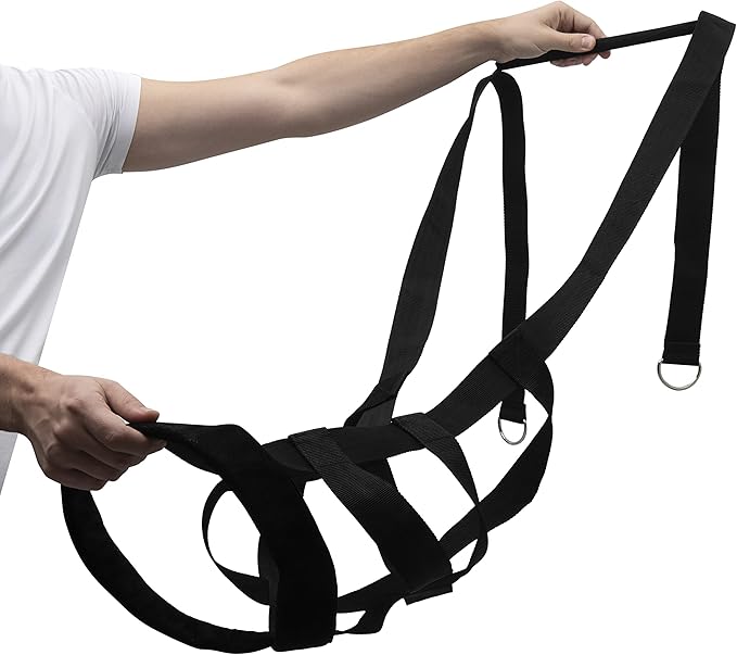Dog Weight Pulling Harness - Dog Pulling, Weight Training, Dog Sledding, Building Muscle, Improved Behavior, Canicross, Competition and Working Dogs - Complete with Dog Whistle