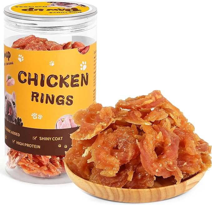 Chicken Jerky Dog Treats, Natural Dog Chicken Jerky Treats w/Taurine, Dog Training Treats, 12.5oz