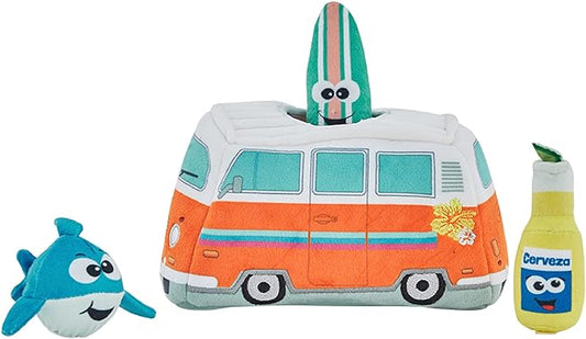 Outward Hound Hide A Surf Van Plush Dog Toy Puzzle