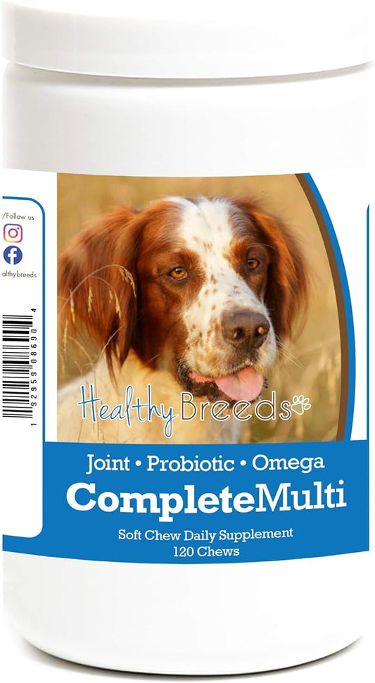 Healthy Breeds Irish Red and White Setter All in One Multivitamin Soft Chew 120 Count