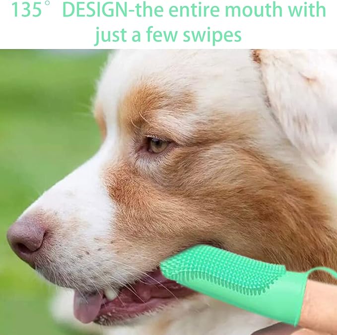 Dog Toothbrush Kit, 6Pack Dog Finger Toothbrush for Dog Teeth Cleaning&Dog Dental Care, Cat Toothbrush Dog Tooth Brush Puppy Toothbrush Pet Toothbrush (Blue (6-Pack))