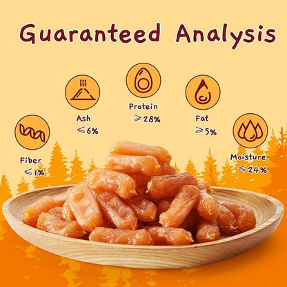 Jungle Calling Dog Treats Chicken Jerky Training Treats, Slow Roasted Snacks for Medium and Large Dogs Chewy Treats 10.6 Ounce (Chicken Sausage)