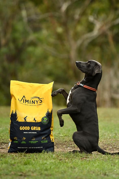 Jiminy's Good Grub Dry Dog Food, Hypoallergenic, Sensitive Stomach, 24lb Bag (Pack of 1)