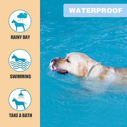 Flea and Tick Collar for Dogs,2 Pack,Natural Flea and Tick Prevention for Dogs,8 Months Protection,One Size Fits All Dogs,Adjustable & Waterproof,Include Flea Comb
