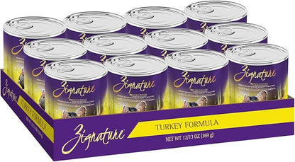 Zignature Turkey Formula Grain-Free Wet Dog Food 13oz, case of 12