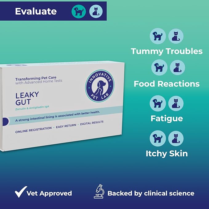 Basic Gut Check - at-Home Gut Microbiome Health Test for Cats and Dogs - Complete Digestive Health Analysis- Easy Process & Digital Results