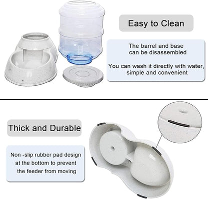 Automatic Dog Feeders for Large Dogs,3 Gallon Gravity Dog Feeder Large Breed,Automatic Cat Feeder Food Dispenser,Large Dog Food Dispenser Pet Feeder Station,Gravity Feeder for Dogs Cats