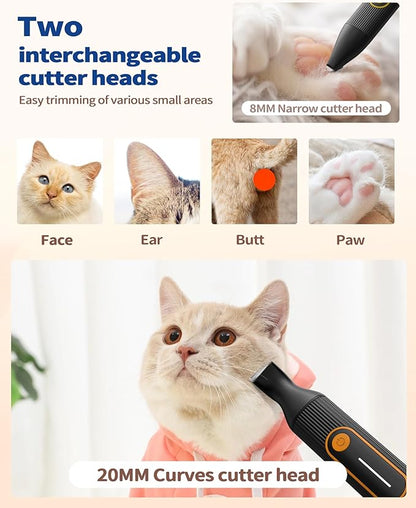 Dog Grooming Kit for Heavy Thick Hair&Coats, 3 in 1 Dog Clippers for Grooming, Rechargeable Cordless Pet Shaver with Storage Box, Quiet Dog Paw Trimmer for Small and Large Dogs Cats Animals