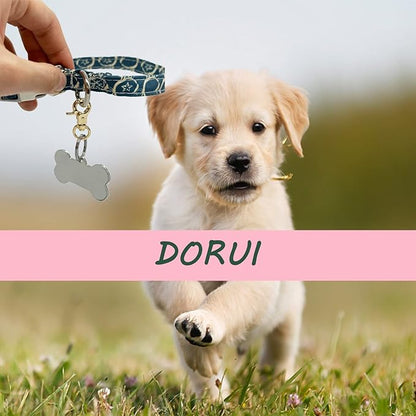 Dog Tag Clips 2 Pack Easy Change for Pet ID Tag Quick Clips Small Medium Large Dogs and Cats Collars|Gold|