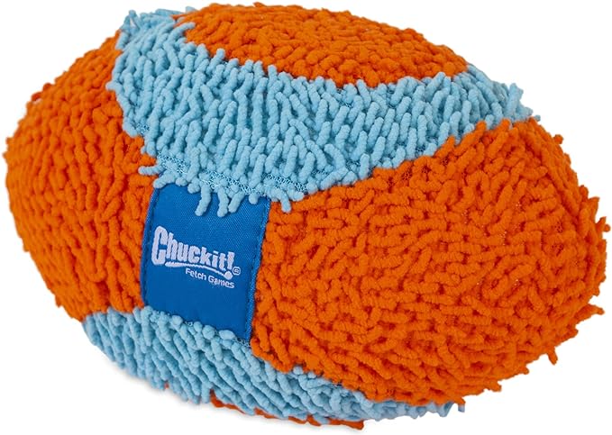 Chuckit! Indoor Fetch Fumbler Dog Toy (9.5 Inch), Orange and Blue