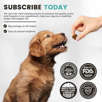 Mobility Hip and Joint Chews for Dogs Maximum Strength | Joints Health Supplement with Glucosamine, Chondroitin, MSM, Turmeric, Green Lipped Mussels, Wild Alaskan Salmon Oil, Omega 3