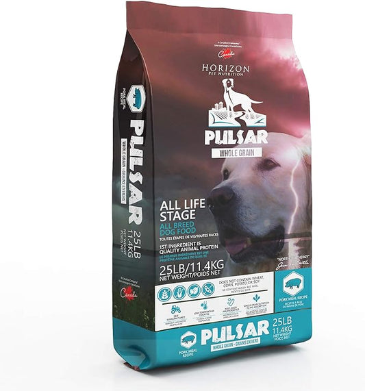 Pulsar Whole Grain, Non GMO, Meat Dense All Life Stage Dry Dog Food 25 lb Bag