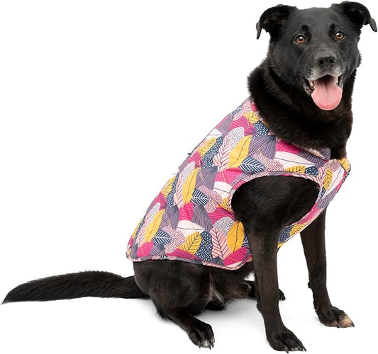 Kurgo Loft Dog Jacket, Reversible Winter Coat for Dogs, Wear with Harness or Sweater, Water Resistant, Reflective, for Small Medium Large Pets