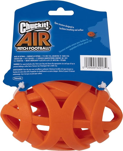 Chuckit Air Fetch Football Dog Toy, Orange