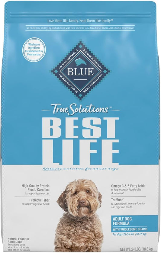 Blue Buffalo True Solutions Best Life Natural Medium Breed Adult Dry Dog Food, Chicken 24-lb