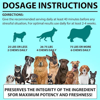 Hemp Calming Chews for Dogs, Dog Training & Behavior Aids, Dog Calming Treats, Natural Soothing Snacks Hemp + Valerian Root, Dog Anxiety Relief & Aggressive Behavior, 110PCS Calming Dog Treats, Beef