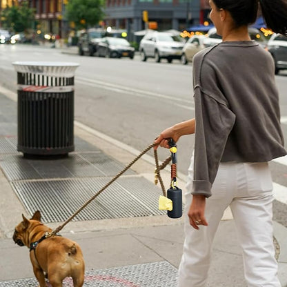 A&H ZIER Poop Bags Holder with Portable Colorful Lanyard, Soft-touch Dog Poop Bags Dispenser Dog Waste Bags, Compatible with any Dog Walking Accessories
