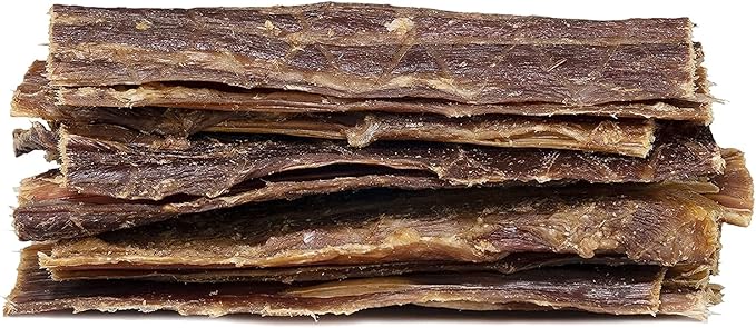 Beef Jerky For Dogs, All Natural Single Ingredient Beef Esophagus Chews, Healthy Beef Flat Gullet Strips, Naturally Occurring Glucosamine & Chondroitin Helps Joint Function, Great For Any Dog Size