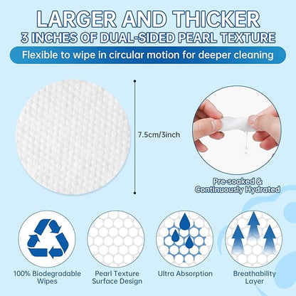 Ear Wipes for Pet, 200PCS Pet Ear Cleaning Wipes Wash Cleaner for Dogs Cats - Ear Wipes for Dogs Cats, Remove Ear Wax Dirt Debris for Dogs Cats