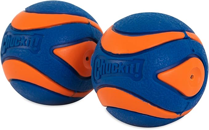 Chuckit Ultra Squeaker Ball Dog Toy, Small (2 Inch) 2 Pack for Small Breeds