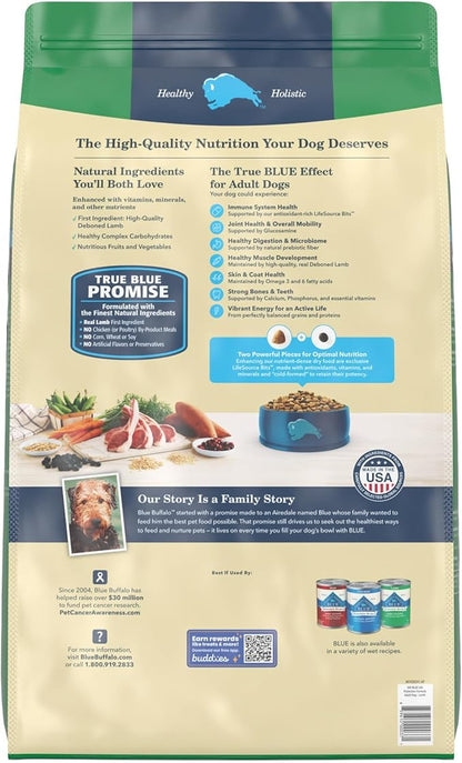 Blue Buffalo Life Protection Formula Natural Adult Dry Dog Food, Lamb and Brown Rice 30-lb