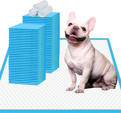 IMMCUTE Puppy Pee Pads 22"x23"-80Count | Dog Pee Training Pads Super Absorbent & Leak-Proof | Disposable Pet Piddle and Potty Pads for Puppies | Dogs | Doggie| Cats | Rabbits (22"*23"-80 Ct)