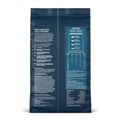 Amazon Brand - Wag Dry Dog Food Grain-Free Salmon & Lentil Recipe, High Protein (4 lb bag)