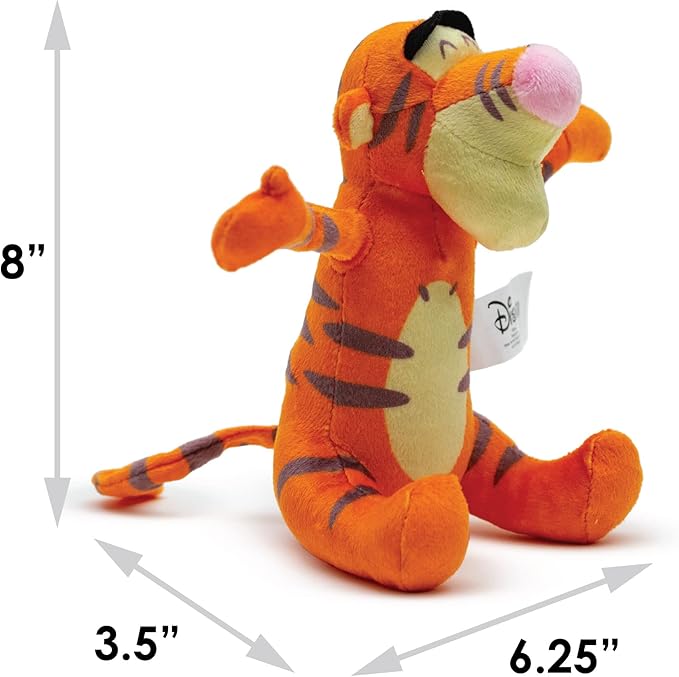 Buckle-Down Disney Dog Toy, Winnie The Pooh Tiggers Arms Up Sitting Pose Pet Toy, Plush
