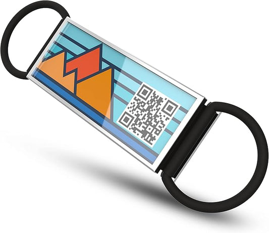 QR Code Dog Tag,Silent Dog Tags Personalized for Pets, Slide On Dog Tag,Custom Dog Name ID Tags Personalized Noiseless Dog and Cat Tags-Free Online&Scan QR Receive Instant Location Alert Email