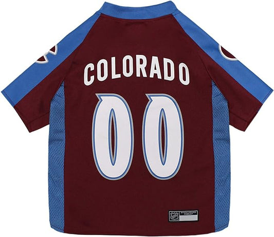 Pets First NHL Colorado Avalanche Jersey for Dogs & Cats, X-Small. - Let Your Pet be a Real NHL Fan!