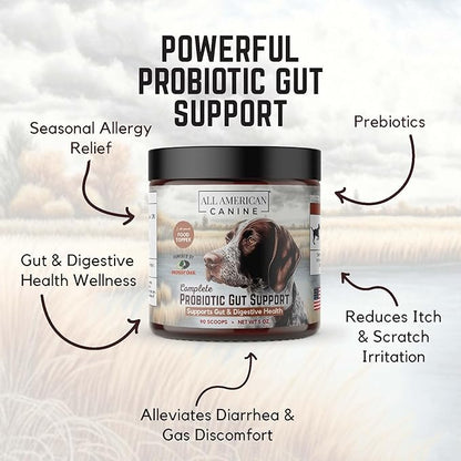 Complete Probiotic Gut Support - Prevents Digestive Gut Health, Boosts Immune System - Blend Helps Prevent Digestive Issues Diarrhea, Constipation, & Inflammatory 90 Serving - 5oz
