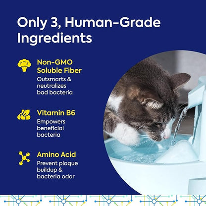 Protektin42+K Plant-Derived Daily Dental Care for All Pets (Sodium-Free), Dental Water Additive, Naturally Fights Plaque and Tartar, Dental Kit with 90 Servings for Life