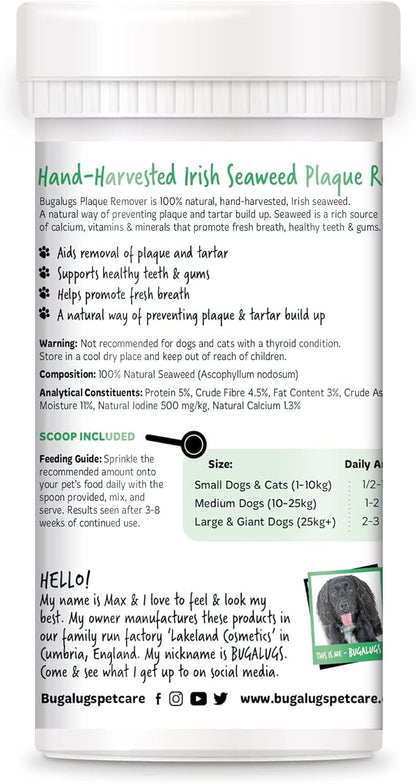 Plaque Off Remover for Dog Teeth & Bad Breath 100% Natural | Plaque Off No Toothbrush or Dog Toothpaste | Remove Dog Bad Breath & Plaque Remover for Dogs & Cats (Dog 70g)