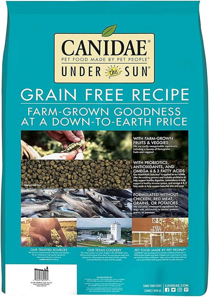 CANIDAE, Under The Sun, Grain Free Recipe Made with Real Whitefish Dog Dry 23.5 lbs.
