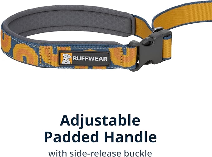 Ruffwear, Crag Dog Leash, Hand-Held or Waist-Worn Reflective with Traffic Handle, Canyon Oxbow